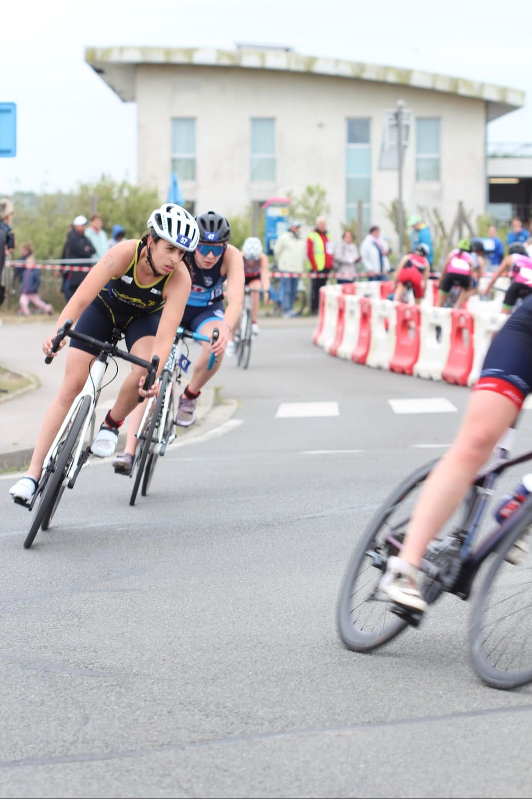 Dans le peloton à vélo
