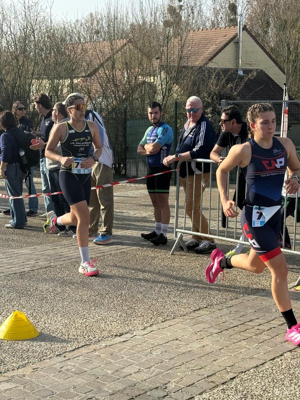 En pleine course