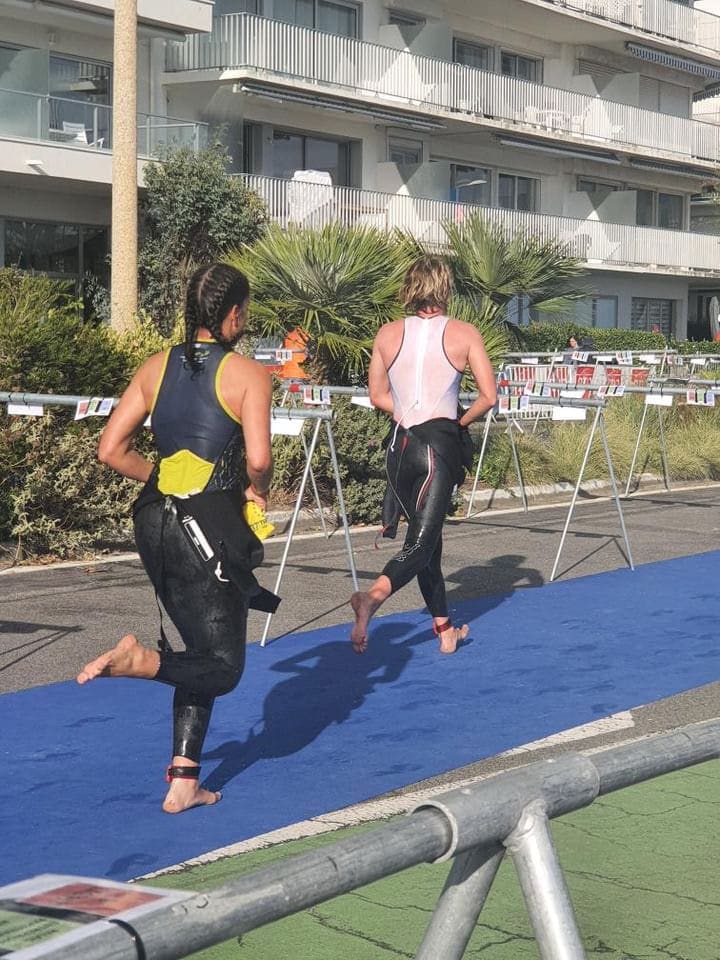 Course à pied en front de mer