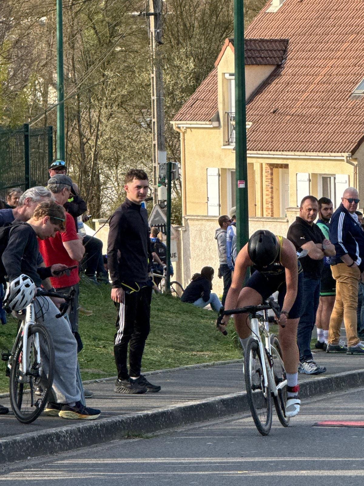 Au départ du parcours vélo