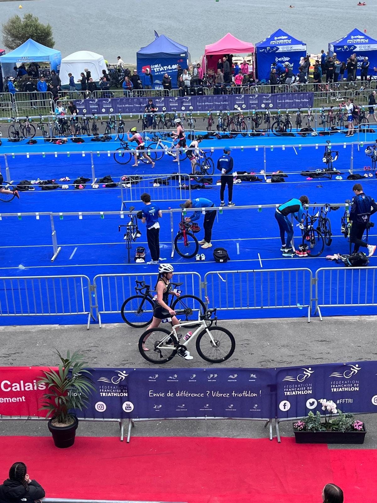 Départ vélo depuis la transition