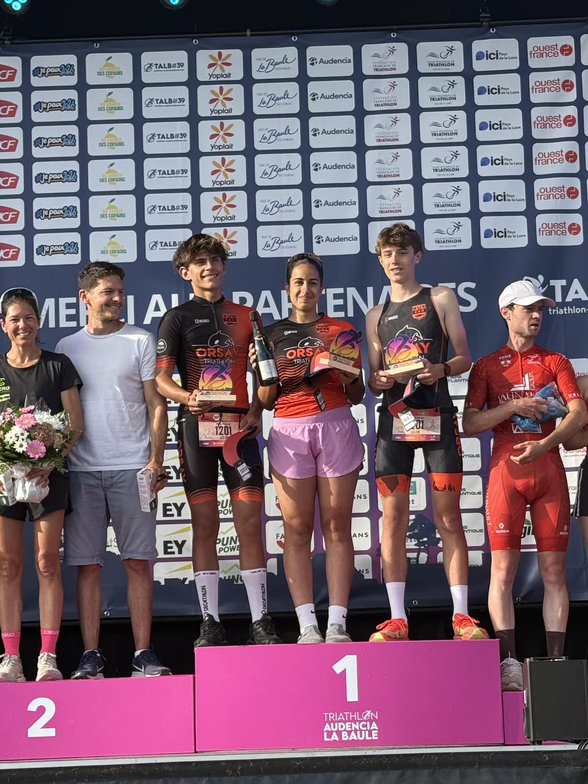 Cérémonie des podiums à La Baule
